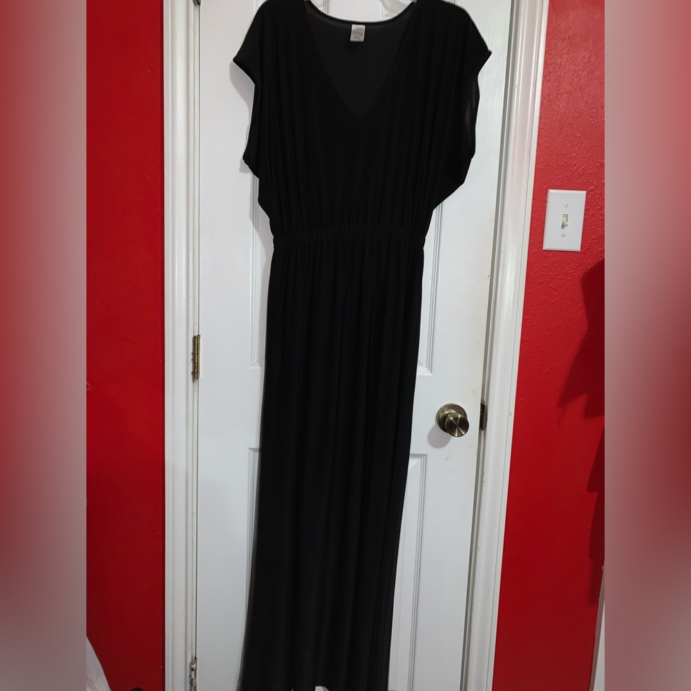 Black maxi dress
